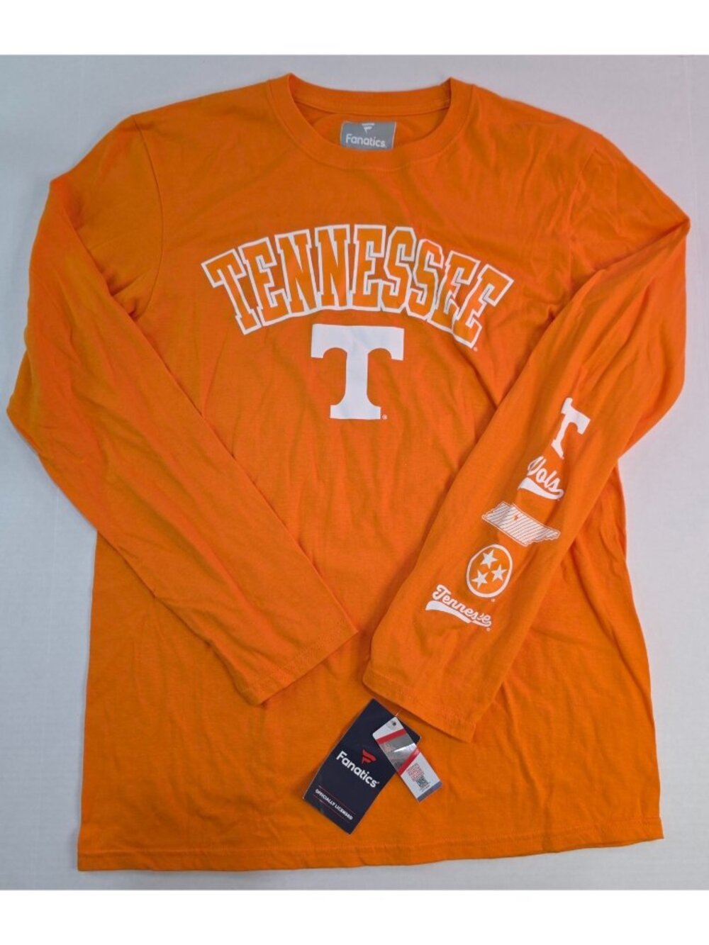 Fanatics Tennessee Volunteers Long Sleeve Shirt Orange Size Womens Medium M
